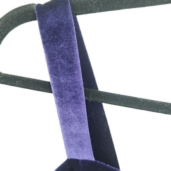 VTG Y2K/90s Onyx Nite Stretch Velvet Midi Dress w/ Rhinestone Embellishment 12p - Picture 11 of 15